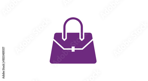 Purple handbag