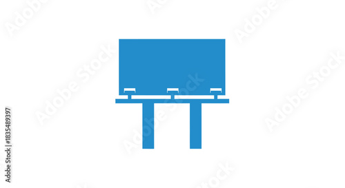 Blue Billboard Icon