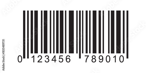 Vector illustration of Made in China barcode and Made in Canada code for business and retail price information scan label symbol