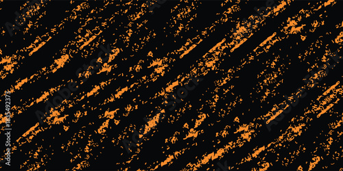 Black orange brush wrap pattern car sticker abstract banner sporty lines color combination black orange grunge brush modern.