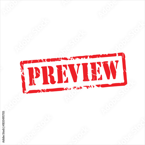 preview rubber stamp text vector