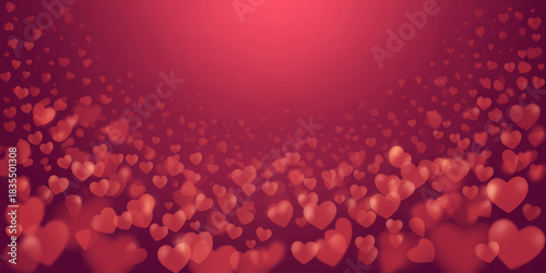 Romantic Red Heart Bokeh Background for Valentines Day and Love Celebrations a Perfect Ambiance for Special Occasions