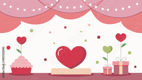 Valentine's Day holiday backdrop texture, romantic wedding design.