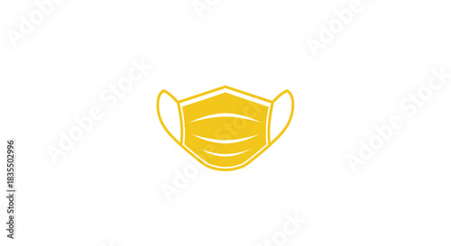 Yellow face mask