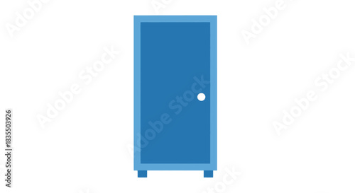 Simple blue door