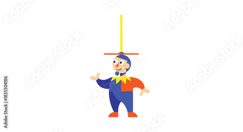 Juggling Cartoon Man