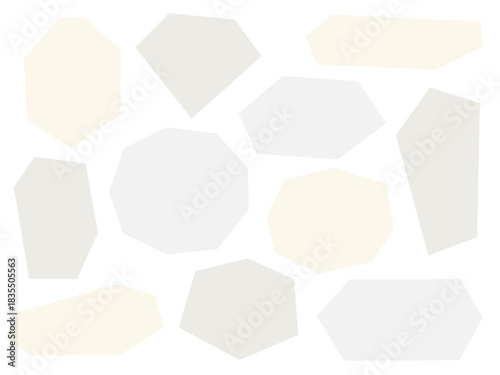 カクカクしたシンプルなフレームのセット