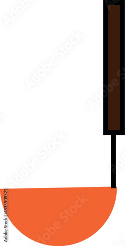 vector illustration of spoon