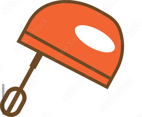 vector illustration of a hand blendar