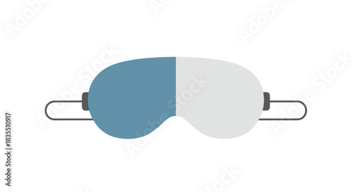 Flat, two-tone sleep mask