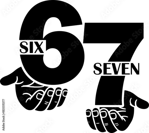 67 SVG, Six Seven Hands Svg, Santa 67 SVG, Six Seven Meme Christmas Svg, Christmas Funny Six Seven Svg, 67 meme 67 svg, If you Know 6 7 Six Seven Svg, Six Seven Funny Meme Birthday Shirt Design SVG, 
