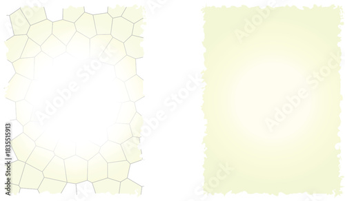 Vintage floral vector pattern with a grunge leaf border illustration on an old paper texture banner design