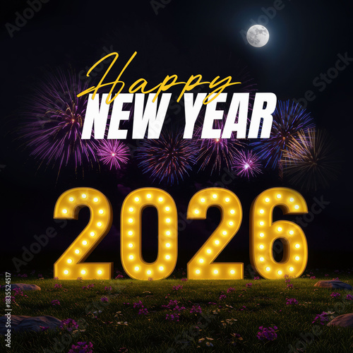 Happy new year 2026 celebration 