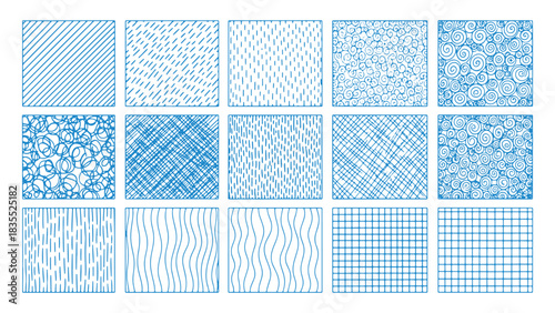 Hand-Drawn Crosshatch & Scribble Texture Collection – Seamless Abstract Swirl Patterns with Bold Irregular Strokes, Grunge Scratch Lines, Minimal Contour Noise & Artistic Ink Effects