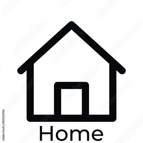 Home Navigation Line Icon for UI/UX