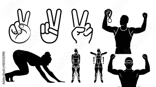 vector silhouette of a man