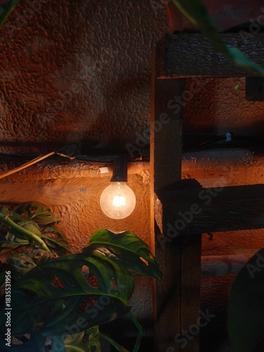 interior of a house with warm light