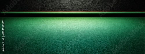 Close-Up of a Snooker Table Surface with Green Felt Texture and Soft Lighting