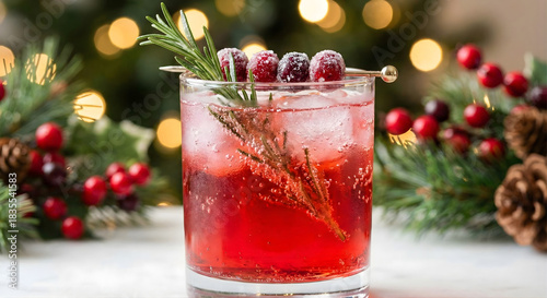 Refreshing Cranberry and Rosemary