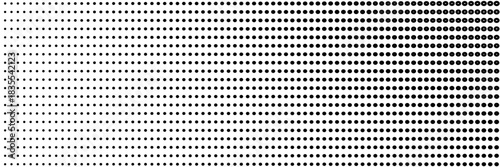  Modern vector illustration. Abstract curves. Points backdrop. Wavy dotted spotted pattern. Monochrome wide template for web design