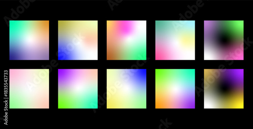 Abstract defocused background Set, A blurry image of a colorful object with a blurry background Set