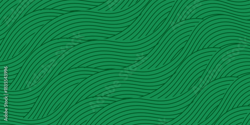 farm green banner, organic abstract background with fields. wavy green lines, natural organic products. ecology background. striped farmer green Pattern