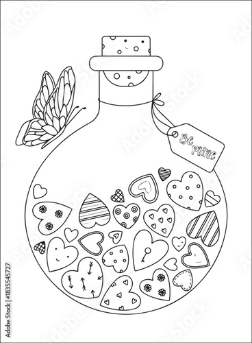 Valentines coloring Page - valentines day, love, heart, hearts, romance, romantic, couple