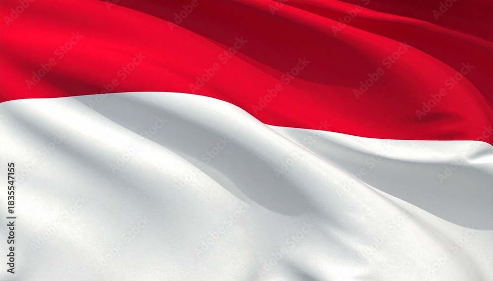 Naklejka premium flag of Indonesia