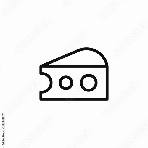 delicious cheesy cheese icon sign vector