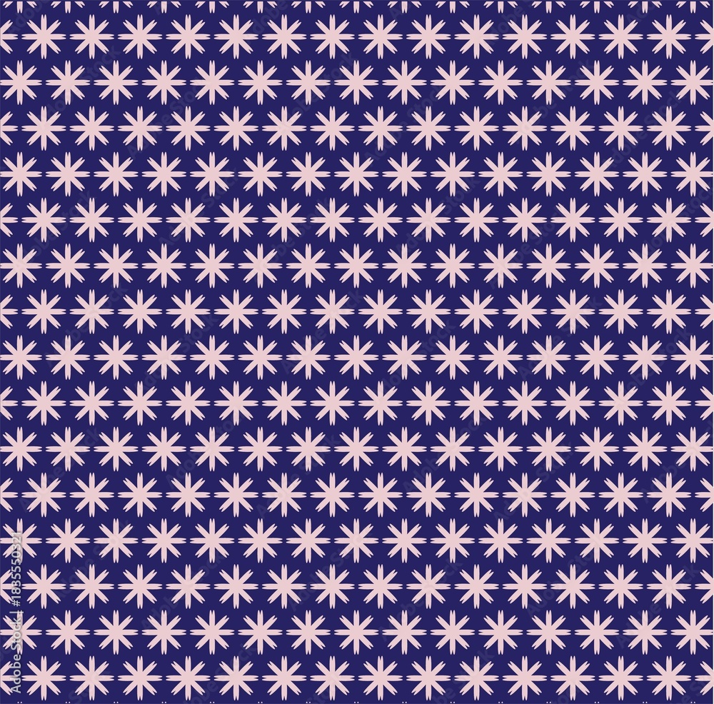 Fototapeta premium Minimal flower repeat design purple and pink design