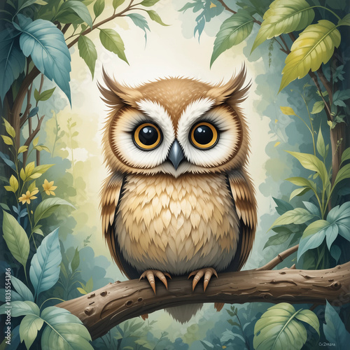 owl on branch