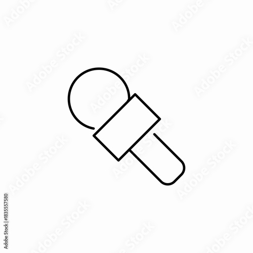 news handheld microphone icon sign vector