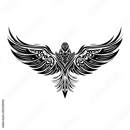 Elegant blackbird design artistic showcase illustration minimalist style close-up modern aesthetic for creative projects