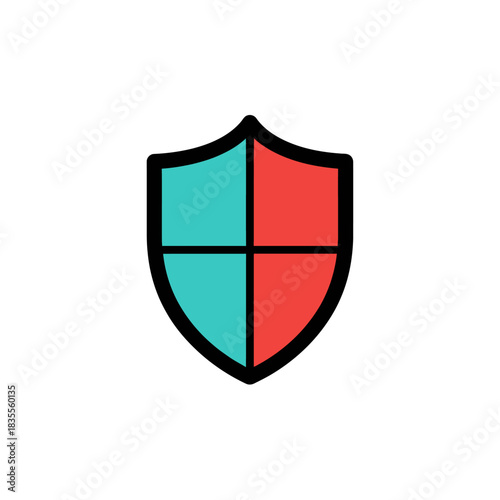 Secure your digital world with this modern shield icon, perfect for cybersecurity, data protection, and reliable antivirus software solutions