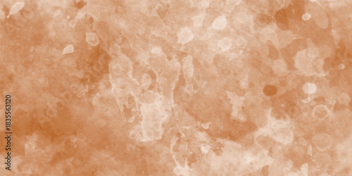 Realistic brown wall with watercolor grunge marble retro plain cement wall banner texture background. Brown watercolor wall background texture.	
