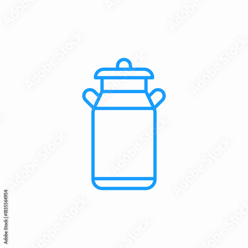 milk churn container icon sign vector
