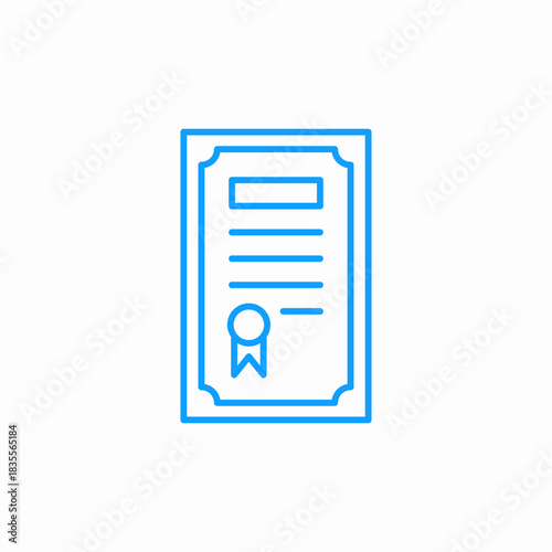 official certificate seal icon sign vector