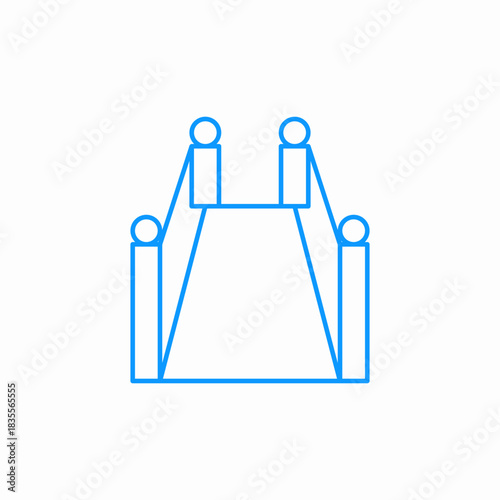 red carpet event icon sign vector