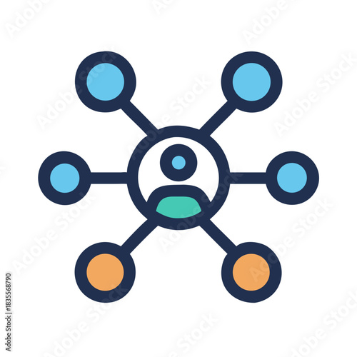 Network Hub Stock Image Showing Global Communication and Connection Concept