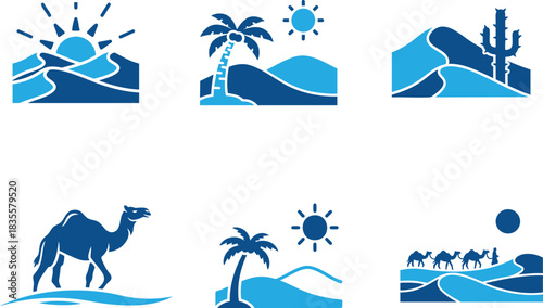 Desert Safari Vehicle And Expedition Icon