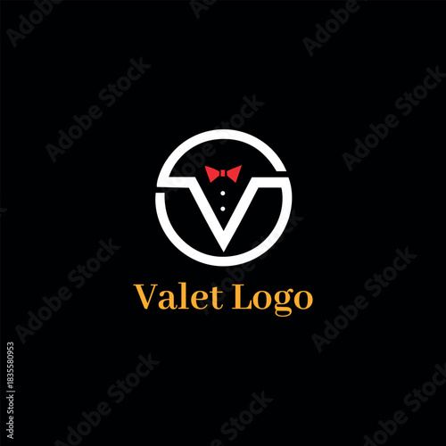 valet logo design vector format