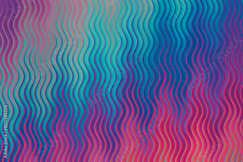 Wavy lines background with vibrant gradient colors and smooth transitions