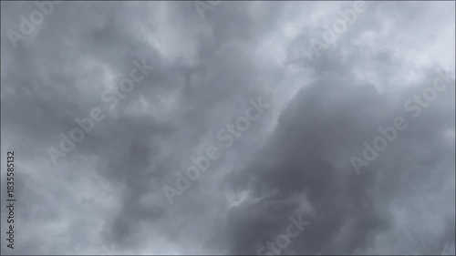 Very dark cloud with strange shapes