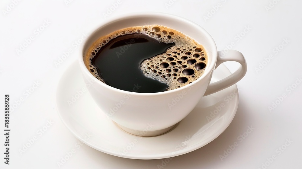 Obraz premium Coffee Collection: Assorted Hot & Iced Coffee in Disposable Paper Cups, Glass Mugs, Plastic Cups & Ceramic Mugs (Layered, Creamy, Black) with Coffee Beans & Varied Backgrounds for Beverage, Culinary,