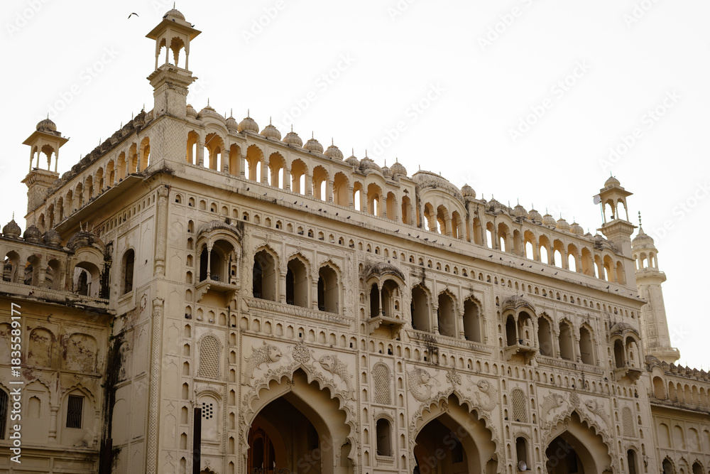 Fototapeta premium Complex carvings on the gateway of Asifi Mosque in Lucknow, India.