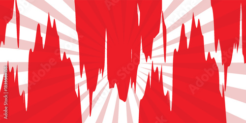 red and white brush wrap car sticker pattern abstract banner sporty lines red and white color combination grunge brush.