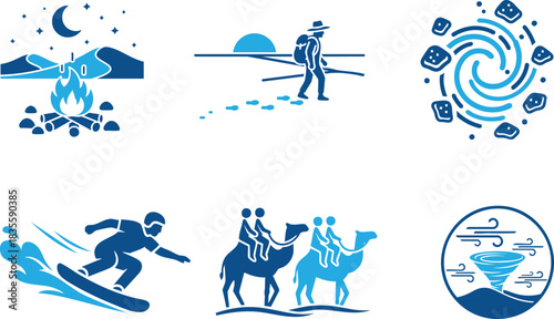 Desert Safari Outdoor Adventure Icon