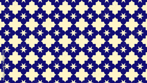 Italian ceramic tile pattern — traditional majolica style with blue accents and geometric florals, ideal for Mediterranean branding.