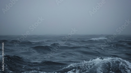 Serene Night Beach Shoreline with Gentle Waves, Star-Dense Sky, and Milky Way Reflections; Calm Dark Blue Ocean Surface Glowing Under Moonlight, Gradient Sky Reflections; Massive Curling Ocean Waves