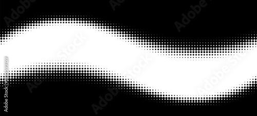 Halftone background vector. Monochrome Abstract dot, Gradient halftone dots for background pattern and texture.